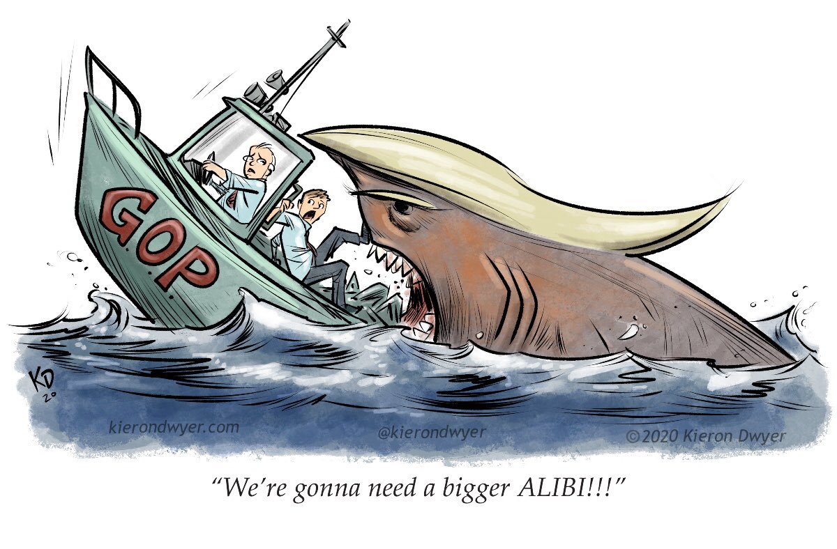 kierondwyer's tweet photo. #GOP is gonna need a bigger alibi when all is said and done. They’ve been #complicit in everything @realdonaldtrump has done. 

That’s #karma baby!

#JAWS #fucktrump #antifanavy #travislake #boatlife #boatparade #unpresidented  #maga #cofederacyofdunces #downwiththeship #sinking https://t.co/0pvUrd2M5l