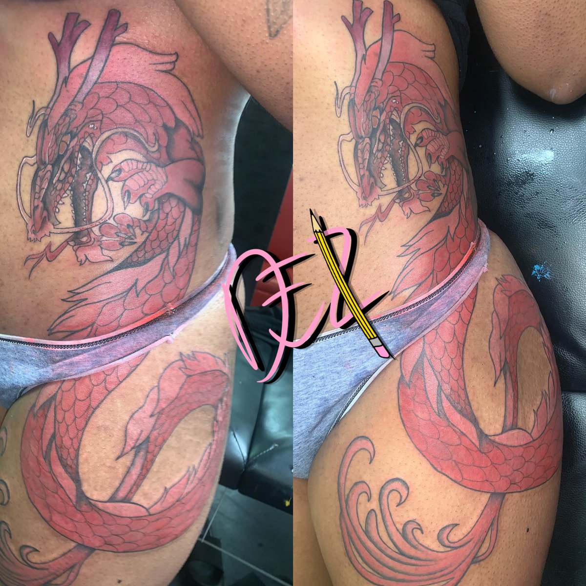 _DayummDez's tweet photo. Dope ass tap-out session β€οΈβ¨πβΌοΈ Sat like a champ. Still booking for September, get tatted.
β’
β’
β’
β’
#DayummDez #DΓZ #dallasartist #femaleartist #femaletattooist #femaletattooartist #inky #tatted #creative #creativeinfluencer #dragontattoos #solidink https://t.co/TJkozi4oR5