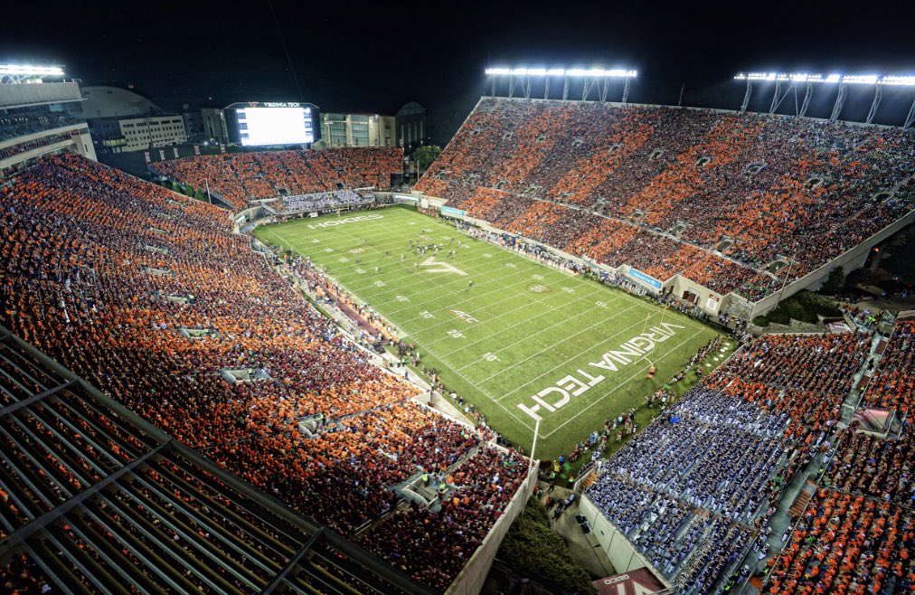 DelpOscar's tweet photo. After a great call with @CoachShibestVT I am honored to announce I have received an offer to Virginia Tech @Mansell247 @ChadSimmons_ @ErikRichardsUSA @WestForsythFB https://t.co/bApOeUBIfW