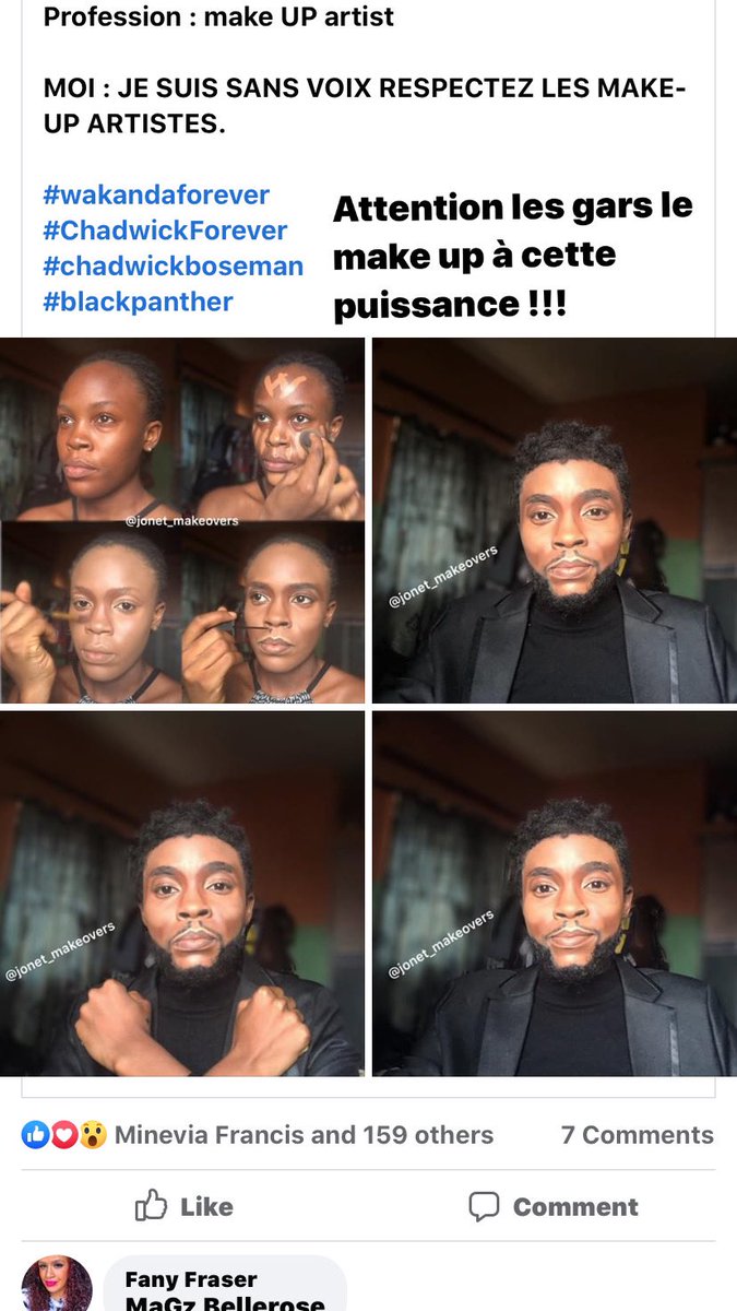 PaulPbass's tweet photo. So le make up a vraiment cette puissance la les gars attention !!! https://t.co/lSYI6I2Iyh