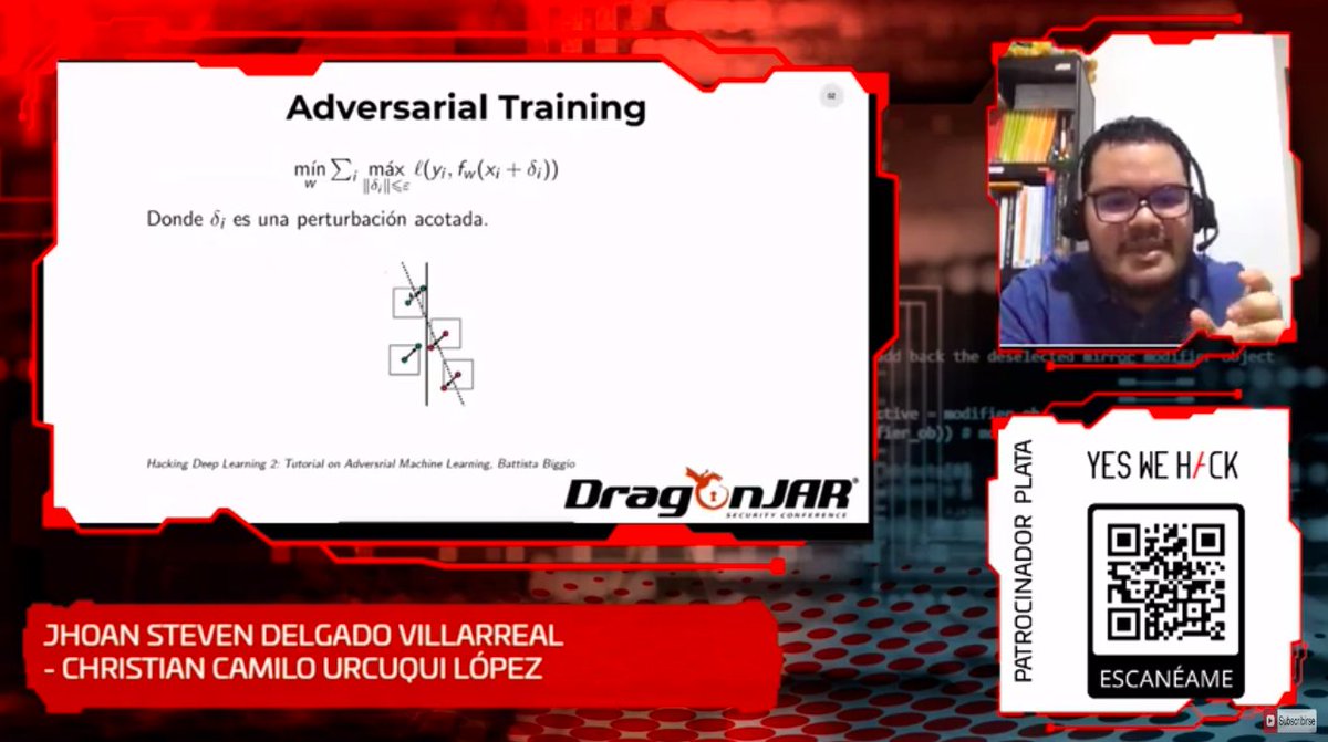 kennbroorg's tweet photo. Cerrando la #DragonJARCON con @ulcamilo y Jhoan Steven Delgado Villarreal con entrenamiento de Adversarial Training. #ShitBucket tendrá algo de esto.

[ @DragonJARCon @DragonJAR ] https://t.co/DnksD6o9eX