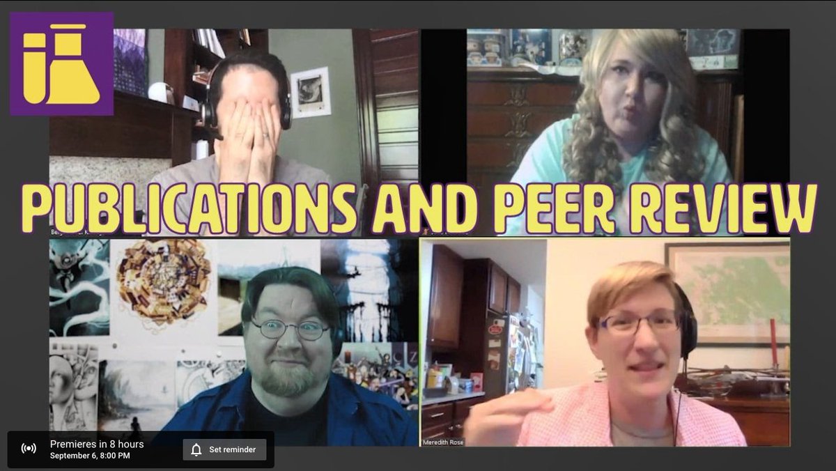 Starting in 10 minutes: Publication and Peer Review

Researchers, science communicators, and lawyers talk about how professional publication works -- and doesn't! -- in their profession.

youtu.be/JdIYB-ngZZs