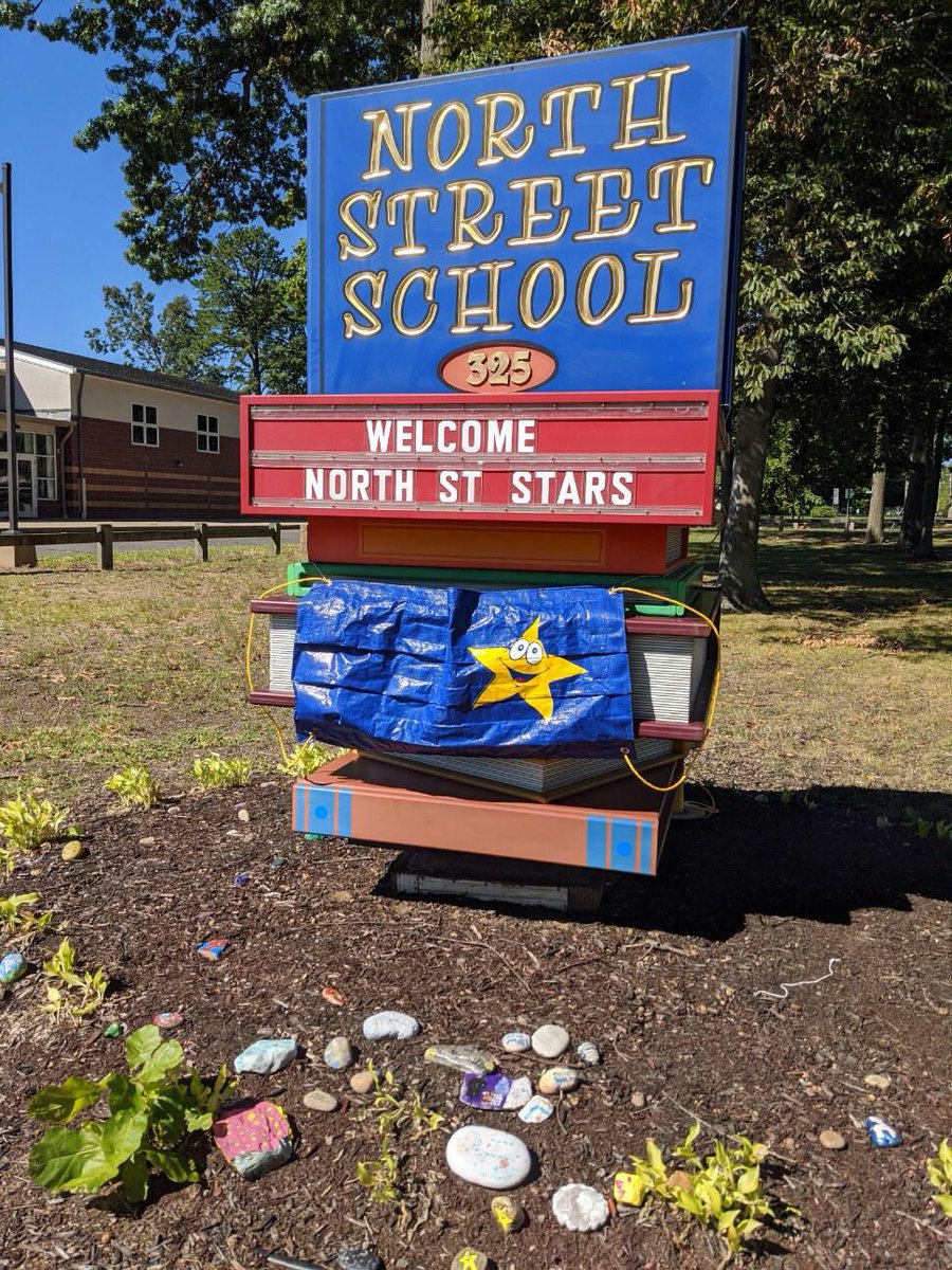 WLPSNorthStars's tweet photo. Even our sign has its mask on and is ready for school! Can’t wait to see everyone! https://t.co/KUPka3zILl