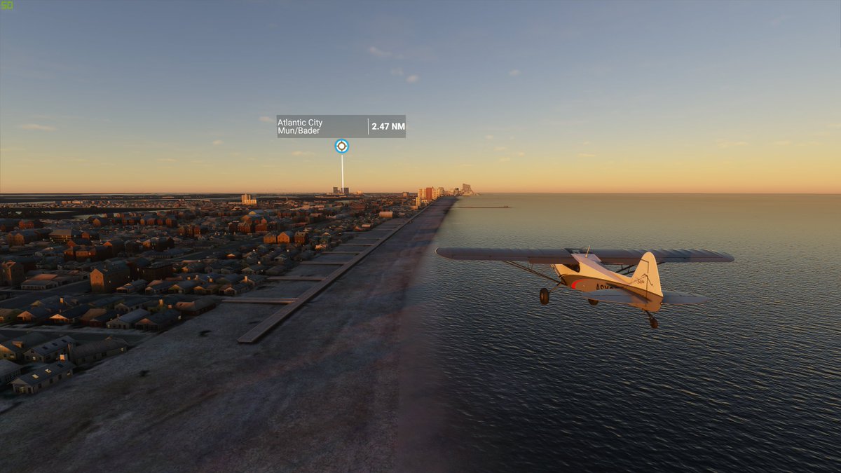 now I've installed the AC Skyline mod off of MSFS2020 Nexus. you can already see the casinos in the distance, which to me is like the most important part of making a jersey shore drive (or flight) realistic because you can see them shits for ages because its flat and empty around