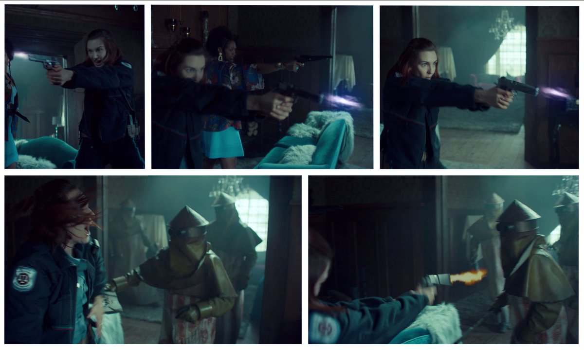 viking_elf's tweet photo. 4/5

Something happens to Nicole when she comes in contact with the ring or by those slashing weapons

Do "Bulshar things" turn her supernatural?

Only the flash on her service weapon can flash purple
Shotgun in s4 flashes orange

Would Holt's gun flash purple?
#WynonnaEarp https://t.co/KBf0zbOXPx