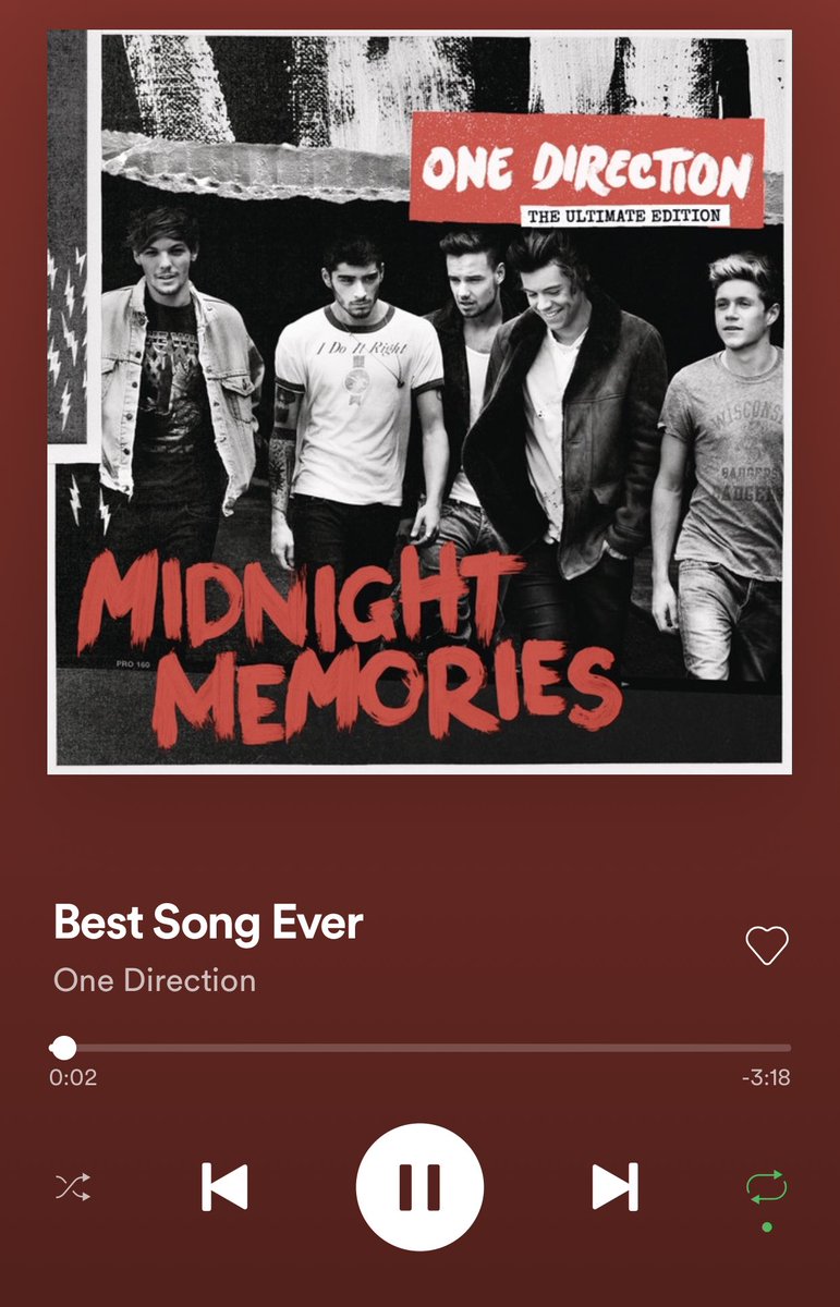 — best song ever or midnight memories?