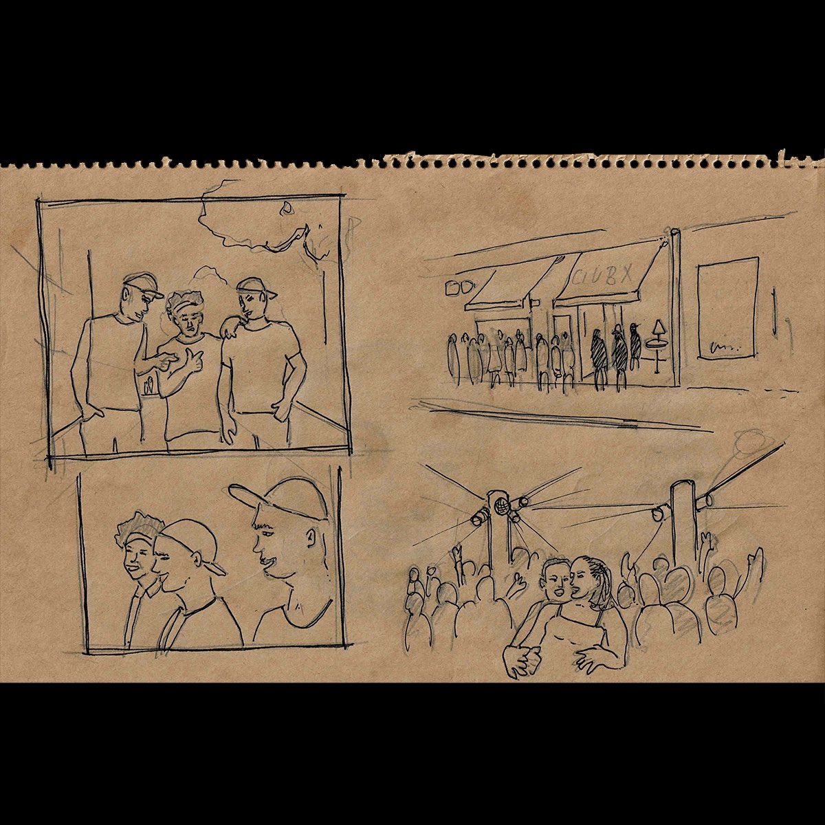 These are storyboard sketches by my brother @bzwax510 for our award winning short film ‘FEAR’ about a young boy growing up in Jamaica and a father who sees a shadow of himself in the past and the present. The journey from poetry to film took many turns #thejustandtheblind