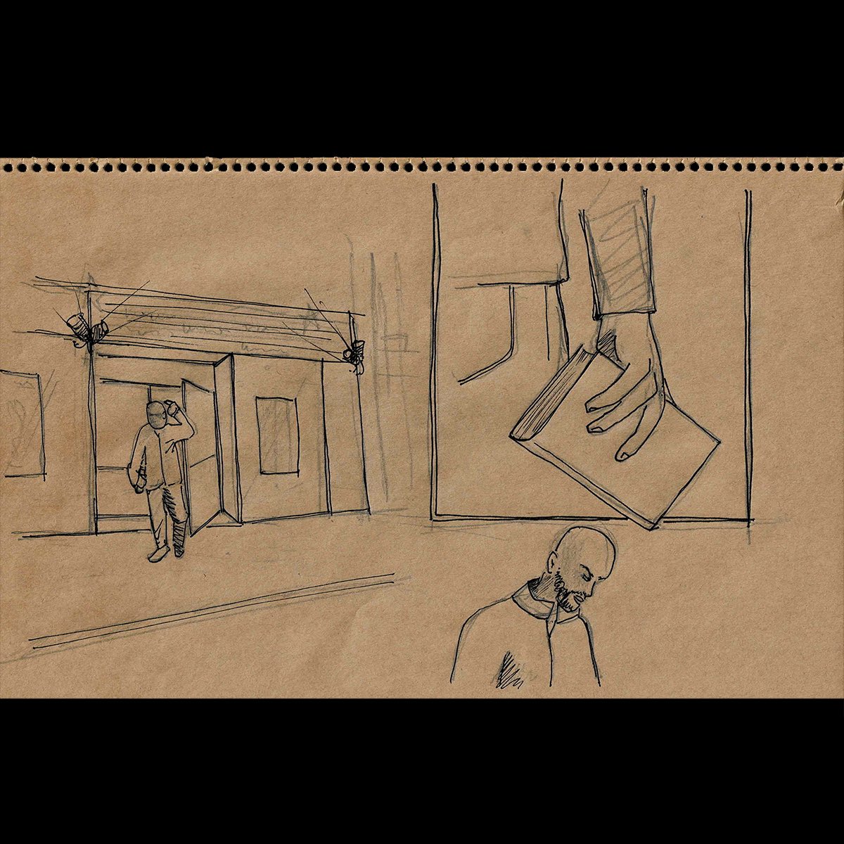YoramSavion's tweet photo. These are storyboard sketches by my brother @bzwax510 for our award winning short film ‘FEAR’ about a young boy growing up in Jamaica and a father who sees a shadow of himself in the past and the present. The journey from poetry to film took many turns #thejustandtheblind https://t.co/vpp20NgTHJ