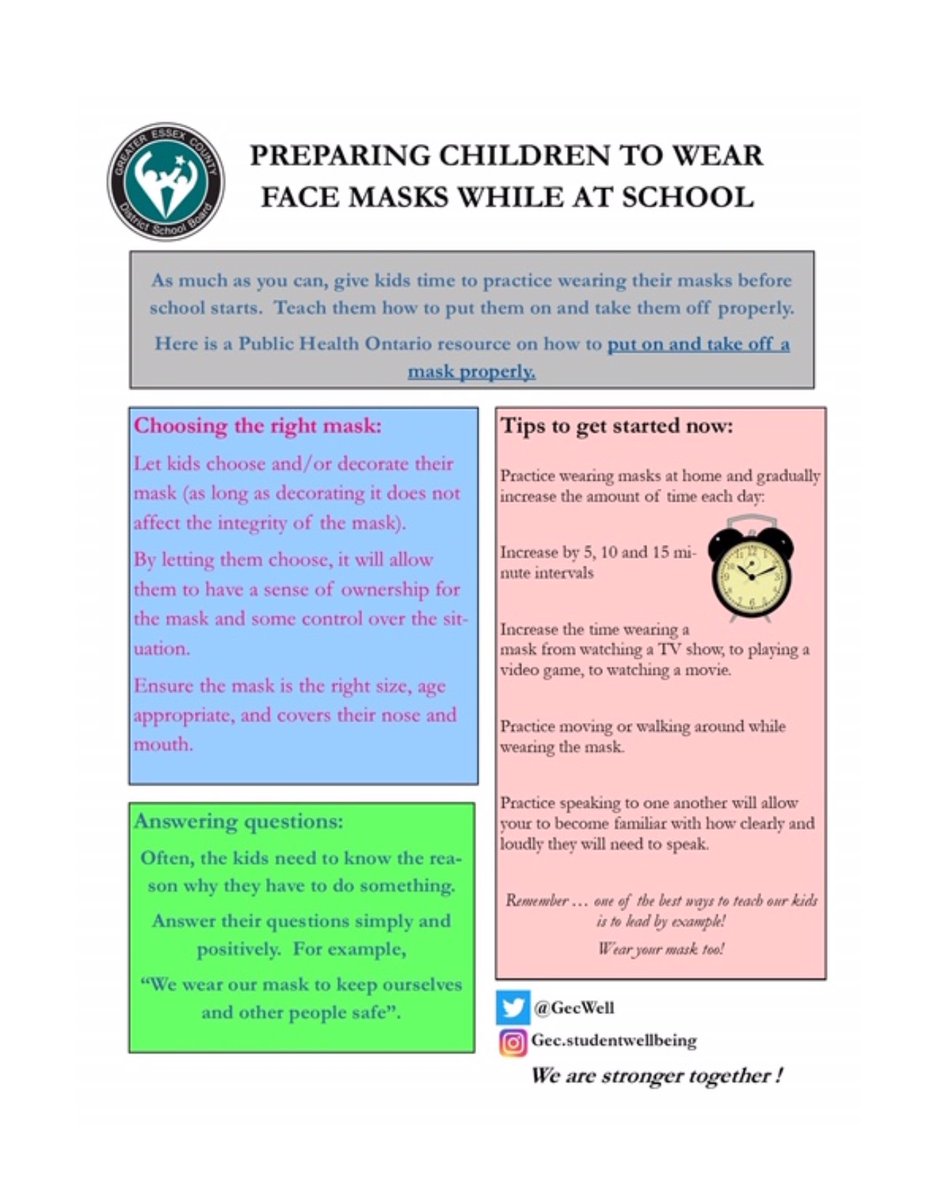 More tips and strategies about how to prepare your child when it comes to wearing a mask at schools.