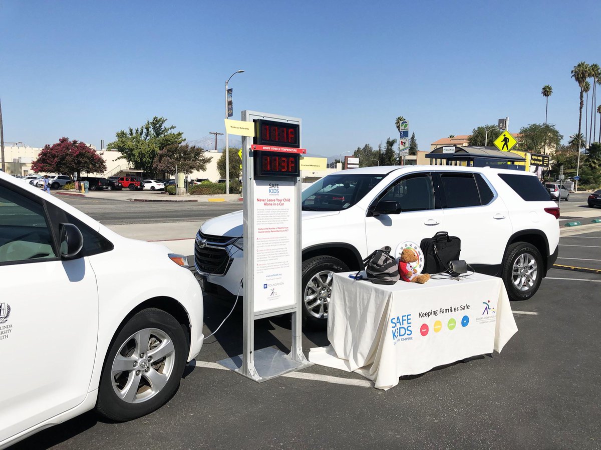 LLUChildrens's tweet photo. It only takes a few short minutes before a child can become dangerously overheated in a closed vehicle. Leave an item you'll need at your final destination—such as your purse or cell phone—in the backseat to remind yourself to get your child too. https://t.co/Ke96tZt1SB