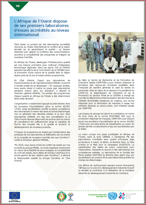 SoacWaas's tweet photo. Le Programme Compétitivité de l'Afrique de l'Ouest (@WACOMP_ECOWAS) vient de publier son bulletin trimestriel Avril-Juin 2020. Vous y lirez des articles sur le #SOAC et les labos #ENVAL (Côte d'Ivoire), @CERFITEX (Mali) et #SOFITEX (Burkina Faso), p 5&amp;6,  https://t.co/2Gisso89id https://t.co/cgrCl8Jgd1