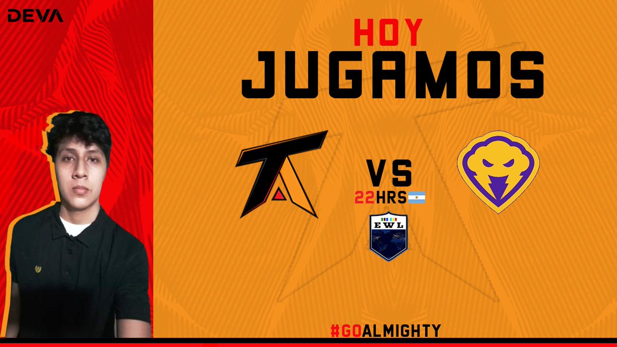 TAlmightyGG's tweet photo. #CR | #MatchDay🔥

⚔️🛡️Nos jugamos el pase a la siguiente ronda en frente de un gran rival.🌩️

⚔️🛡️Daremos todo para conseguir la victoria.💪🏻

🆚@ESTORM_GG
🏆@EWL_Official
⏰22:00🇦🇷

#GoAlmighty⚔️🛡️ https://t.co/7nPL0PPKU2