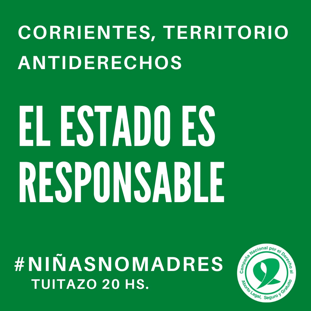 AntooHherrera's tweet photo. #ILEYa 
#ESIYa 
#NiñasNoMadres
#ProtocoloIleYa #CorrientesProTortura
-Arrobaremos al gobernador de corrientes @gustavovaldesok y al ministro de salud pública de corrientes @ricardoocardozo responsabilizando al estado provincial de esta situación nefasta que vive Corrientes https://t.co/8TqcsPHL5M