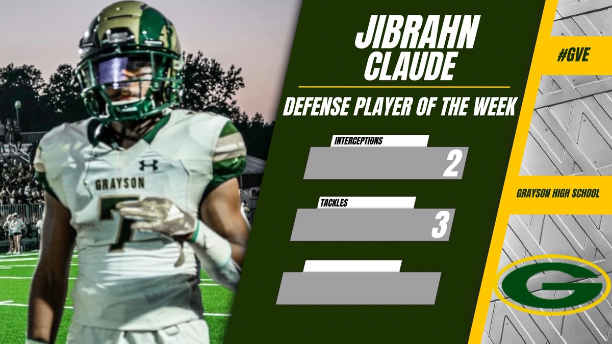 RamsFBrecruits's tweet photo. Congrats to C/O 2021 DB @ClaudeJibrahn on being selected as Player of The Week for the Defense! https://t.co/uJ0x7ZGgyp