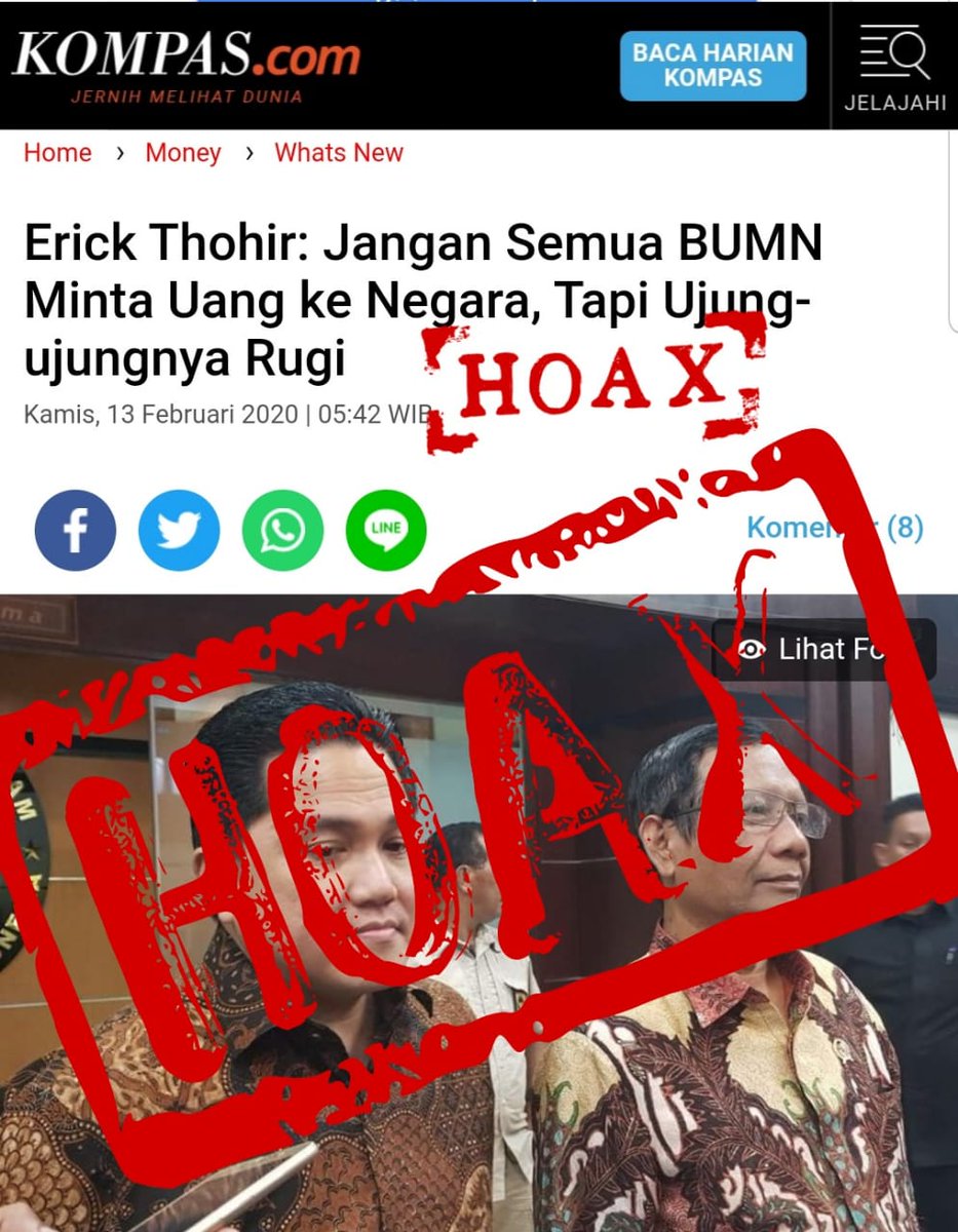 BaliSatriya's tweet photo. Hoax lg, hoax lg pak, maling teriak maling... Ya minta uang, ya tetap rugi... Tau ga kenapa merugi?, Jgn2 nih...dibancak terus sama kroni ga yah?🤭
Gmn nih pak @jokowi @KemensetnegRI @fadjroeL @DrTompi https://t.co/uzdVW0YVyn