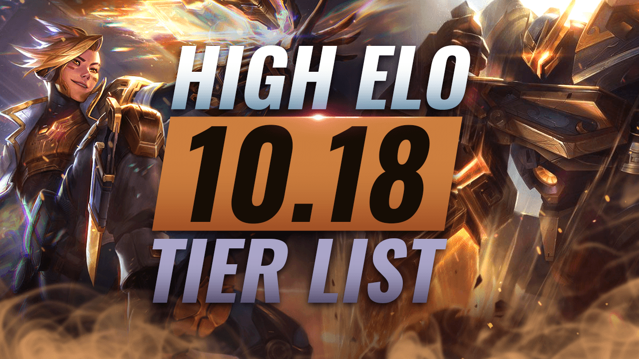 ProGuides on X: HIGH ELO Best Champions TIER List - League of Legends  Patch 11.13   / X