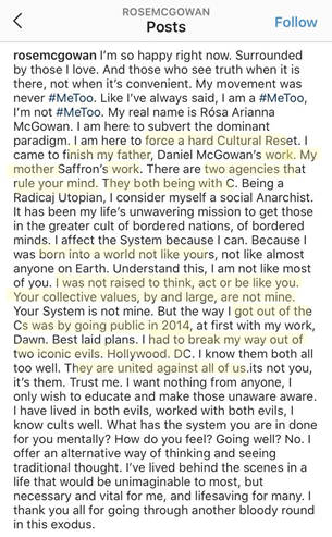 4) On her IG story she claims to be here to finish her parent’s work. There are two agencies that rule your mind. Both beginning with C.