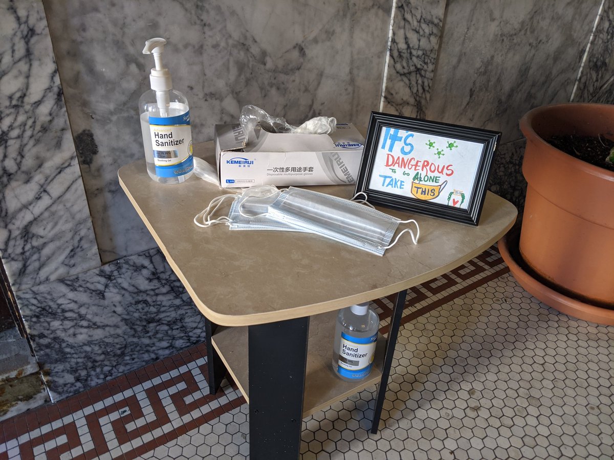 Update, the safety and sanitation station is successful  #weTakeCareOfUs