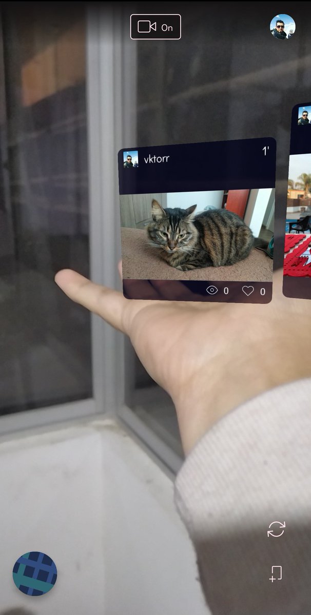 VktorR's tweet photo. Probando Parallel (@Prllel) 

#AR #AugmentedReality #RealidadAumentada #ARCore https://t.co/vv8GGQTGlE
