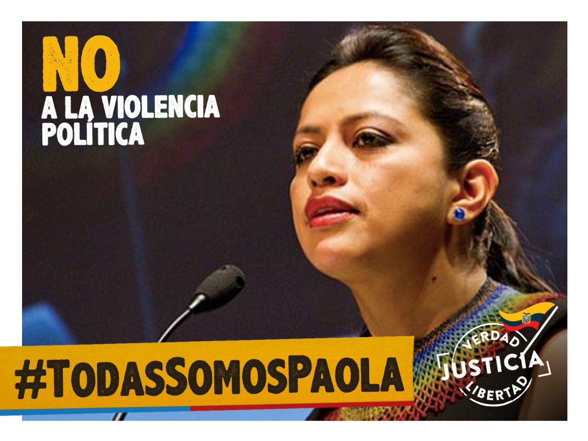 GinaGodoyAndrad's tweet photo. La primera mujer elegida democráticamente Prefecta de Pichincha @PaolaPabonC es hoy una víctima de persecución y hostigamiento, esto no puede continuar. #PaolaLibre
@soyfdelrincon
@PaolaInocente1
@mbachelet
@ParoComite
@abuelasdifusion
@freddcarrion https://t.co/xljEOHaN0H