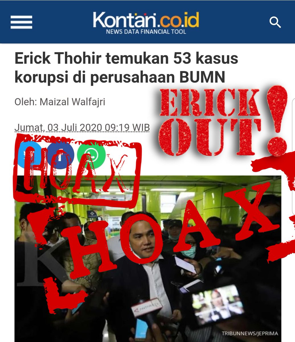 BaliSatriya's tweet photo. Nah loh, kerjaan penegak hukum jg diambil sama pak menteri nih, apa beliau sdh jd menteri segala urusan yak? Betul begitu pak @jokowi @KemensetnegRI @JubirPresidenRI @kaesangp @Dennysiregar7 @partaisosmed @Suara_Bawah 

#erickout https://t.co/JkrXfNBKIA
