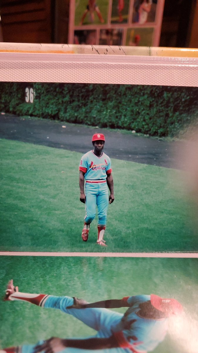 AtipofMYredSTL's tweet image. Cap Tip to the @Cubs for honoring Louis Clark Brock tonight. Had to pull out the photo album to see him strolling in front of the ivy back in 1979. Thanks for the memories HOF85! #CapTip #HOF85 #3023 #6XAllStar #938