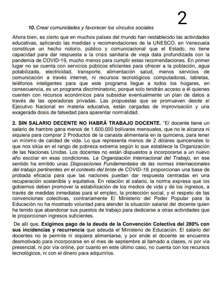 NelsonRomero62's tweet photo. SINVEMA Trujillo informa al Magisterio Trujillano que la posición de la FVM y los 27 sindicatos nuestros es la NO INCORPORACIÓN A LAS CLASES EL VENIDERO 16 DE SEP.
#FVMEnLaLucha
#NoExistenCondiciones
#600DolaresDeSalario https://t.co/39G9AbNAhl