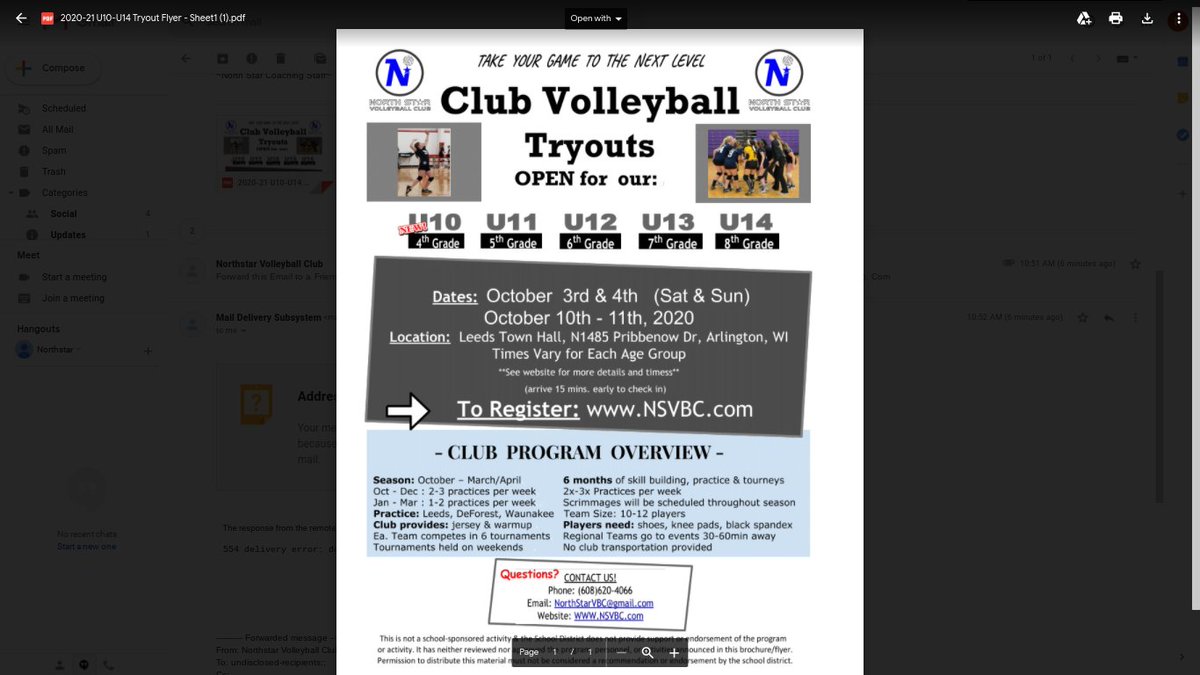 North Star Volleyball Club tweet media