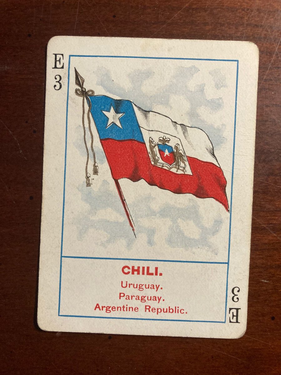 1897 Cincinnati Game card of the Chile flag - free to the first reply.