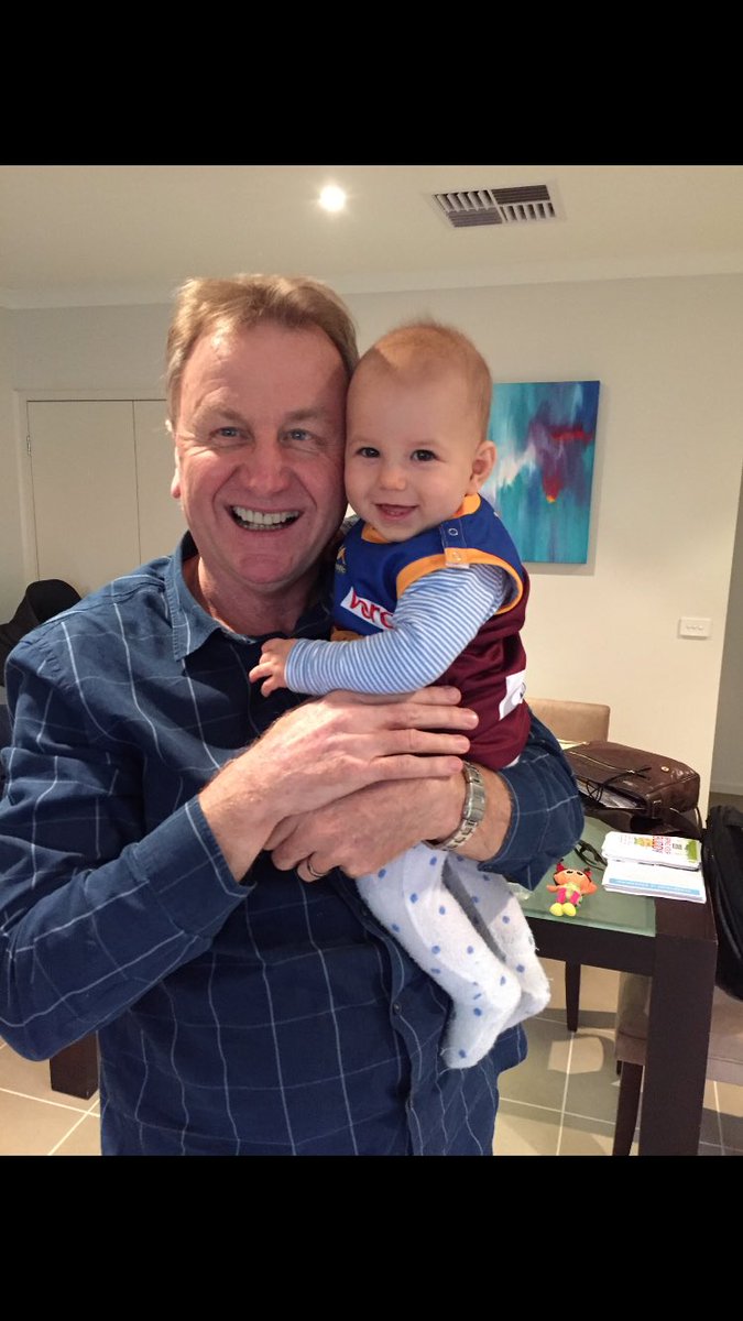 Paul0rton's tweet photo. Happy Father’s day Pops &amp; go the Mighty @brisbanelions. Your 4th grand-cub 🦁 born this week &amp; maybe a 4th Premiership... #GoLions #FathersDay https://t.co/rpouvQ9vcs