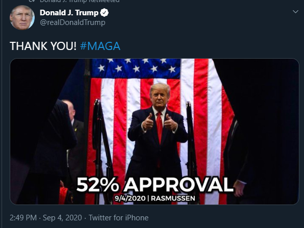 14) Do you ever find yourself trying to decode a tweet from  @realDonaldTrump only to land on drops that are completely irrelevant? Then within a few days, you see something that suddenly begins to make sense? IDK. Maybe I'm the only weird one. ANYHOW…52% positive48% negative