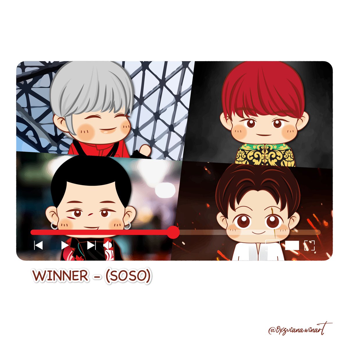 choo choo art train 🚂🚂 thank you for the tag @dorkminw 💙

i draw Chibi Fanarts of WINNER 💙 

tagging @rrrrrrr_52 @hystericrain @neetiena