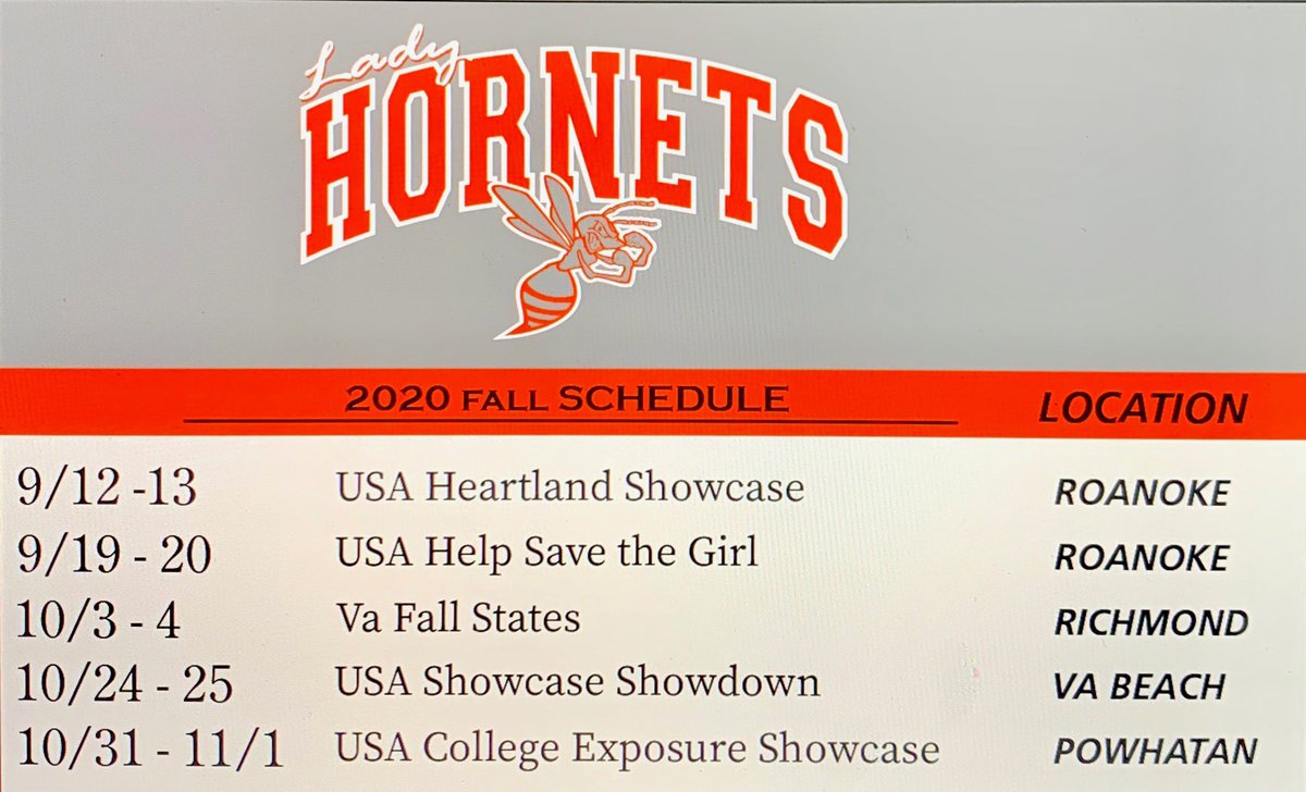 2020 Fall Schedule- we are ready! <a href="/LadyHornetsVA/">Hanover Lady Hornets</a> <a href="/CNUSoftball/">CNU Softball- 2022 National Champions</a> <a href="/Bh2osoftball/">Bridgewater Softball</a> <a href="/RMC_Softball/">Randolph-Macon Softball</a> <a href="/RoanokeSoftball/">RoanokeSoftball</a> <a href="/lynchburg_sb/">Lynchburg Softball</a> <a href="/nsusoftball/">Norfolk State Softball</a> @Hampton_SB <a href="/UVAWiseSB/">UVA WISE SOFTBALL</a> <a href="/UVASoftball/">Virginia Softball</a> <a href="/JMUSoftball/">JMU Softball</a> <a href="/LongwoodSB/">Longwood Softball</a> <a href="/ElliottSaysWhat/">Brandon Elliott</a> <a href="/ETSUSoftball/">ETSU Softball</a>