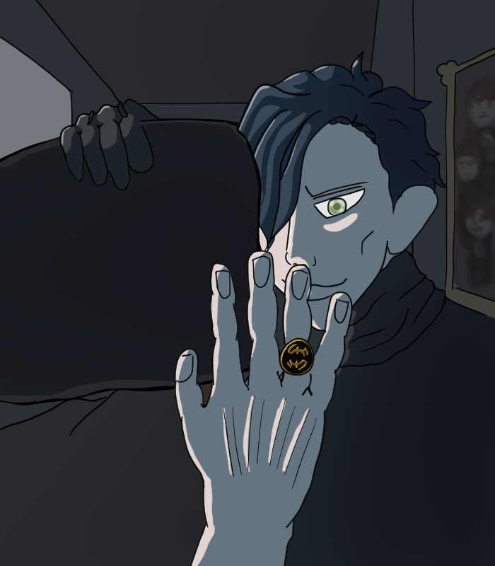 boh_arts's tweet photo. #SylvbertWeekend Day 3: Revenge

Like Strangers on a Train for killing each other's dads, except they aren't strangers and they ****
#sylvbert #huvain https://t.co/7Fe8liTFHP