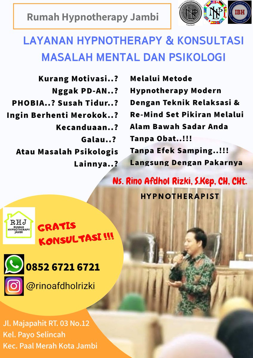 rinoafdholrizki's tweet photo. Gratis Konsultasi !!! Via WA
WA : 0852 6721 6721
#rumahhipnoterapijambi 
#jambiterkini 
#jambiupdate 
#jambiup
#kabarkampungkito
#hipnotherapijambi
#jambi
#hipnotisjambi
#hypnotherapyjambi
#hipnosis #hypnosis
#rumahhypnotherapyjambi
#hipnotis #jambi #hypnosis #hypno #hipnosis https://t.co/8Djd7ALsen