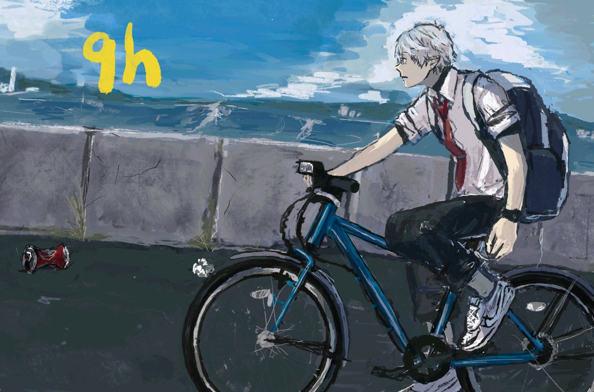 #みんな何時間で1枚の絵完成させてんの
バイクのころは全部スマホで描いたので長かった?
本当は全部10時間くらいかけたいけど忍耐力と時間がないぃん?