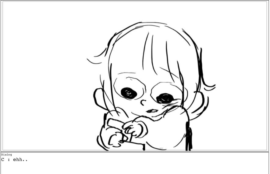 The acting on Chloe in this scene was super charming (boarded by Bert Youn) 