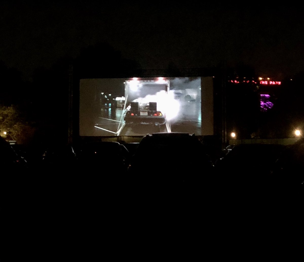 soniasepstein's tweet photo. Cars on cars for BACK TO THE FUTURE x RICK AND MORTY @QueensDriveIn @MovingImageNYC @RooftopFilms @nysci @adultswim #queensdrivein https://t.co/AqoLfBcNV2
