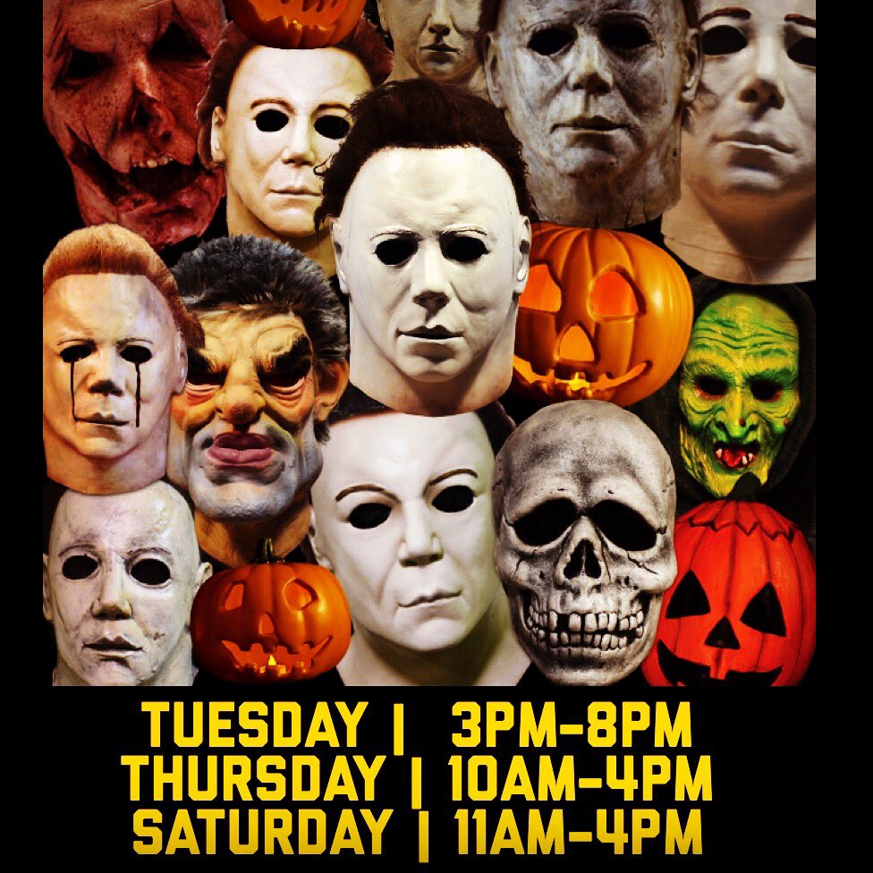 TimeBombToys's tweet photo. Spooky season is here &amp; the shop is open T/TH/Sat this week!
#HorrorStore
#HorrorShop 
#HorrorCollectibles
#HalloweenMasks
#HorrorMovieMasks
#80sHorror
#DriveInMutants
#NECA
#Mezco
#Funko
#TrickorTreatStudios
#13xStudios
#TerrorThreads
#Mego
#ChrisButlerDesigns
#SpookhouseStudios https://t.co/66m9rVOmMm
