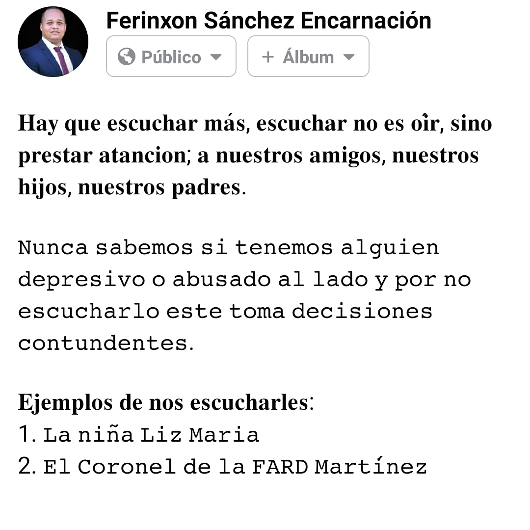 Ferinxon's tweet photo. Tenemos un estrés que esta generando muchas situaciones sociales y debemos prestar atención.

#Lizmaria
#Coronel https://t.co/fKrApLHVqh