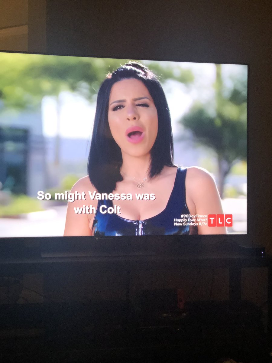 Best90DayTweets's tweet photo. This top. No words. 😳 Also the poor closed captioner, give that man a raise! 🤣 #90DayFiance #90DayFianceHappilyEverAfter https://t.co/tpIuSAJttl