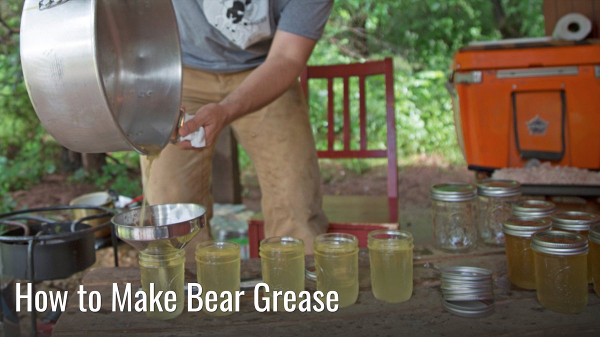 Clay Newcomb swears bear oil is the best oil for frying, as well as baking cookies and preserving guns. Here’s how to make your own batch.bit.ly/2QSfl6K #meateater #fueledbynature