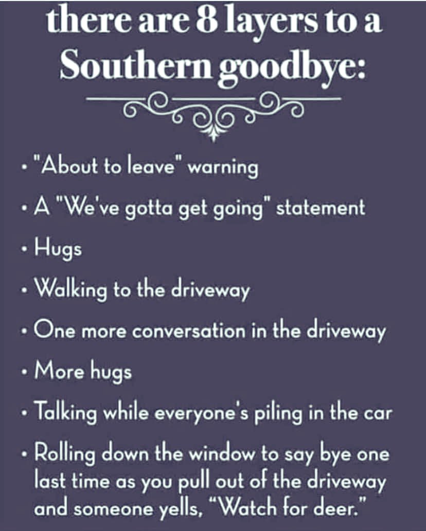 Ain’t no goodbye like a southern goodbye &amp; I love it!!! 🤗♥️♥️