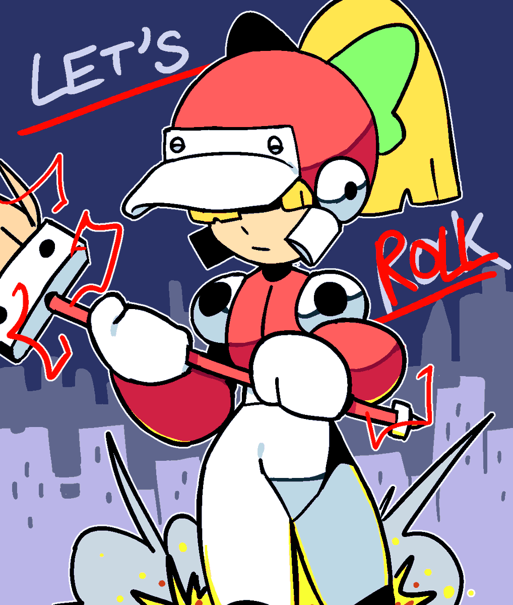 1her00's tweet photo. i think megaman perfect blue is really cool, especially the roll design #SAGE2020 https://t.co/alt4MGTZnq