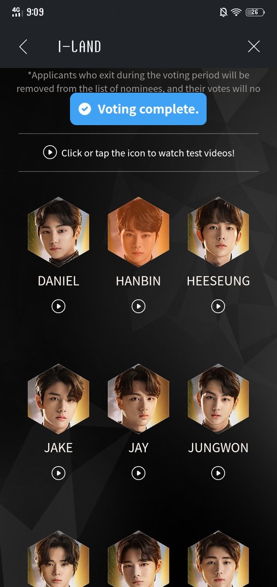 Done votingD-3jungwon&hanbin
