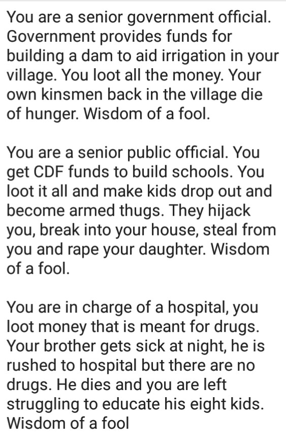 SolomonKarori2's tweet photo. Wisdom of a FOOL 😎😷 https://t.co/KP3AGuY0Bn