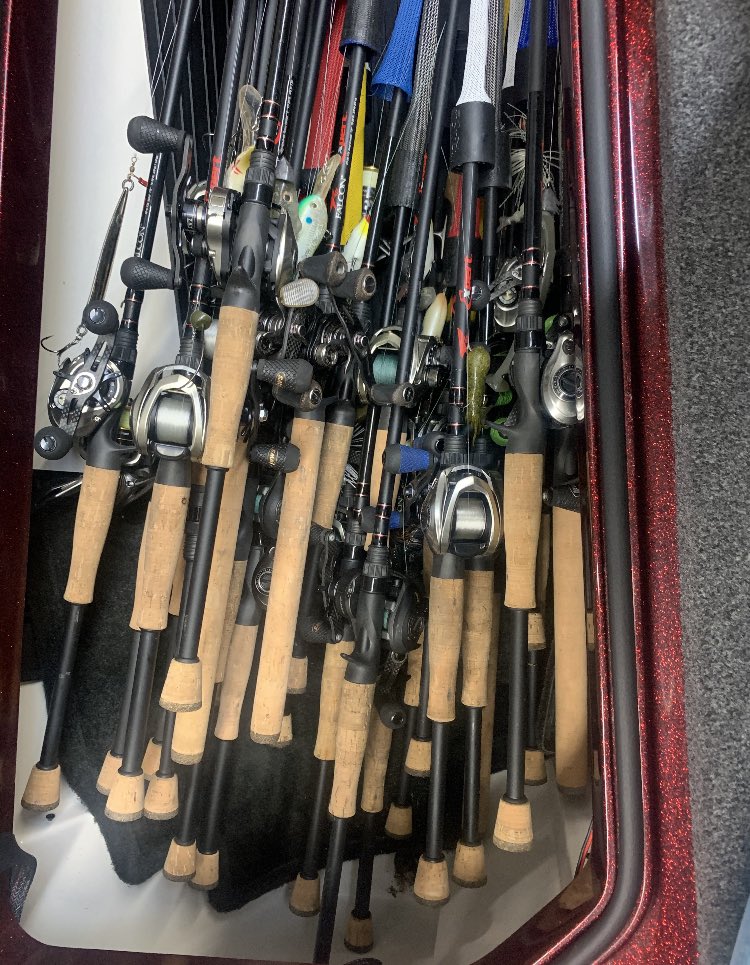 All tied up and ready for Rayburn.  September brings lots of options!!! 💯 😟 <a href="/Lews_Fishing/">Lew's</a> <a href="/FalconRods/">Falcon Rods</a>