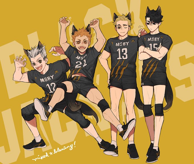the jackals.
และแล้วก็วาดเจ้าพวกหมาป่าสักที ?✨ วาดคุณโบครั้งแรก ชอบพื้นที่ศักดิ์สิทธิ์ระหว่างขากางเกงกับ kneepad ของคุณโบมากเลย--- / อะนาไลซ์ตัวเลขแล้ว คิโยโอมิคุงค่อนข้างจะเป็นไทป์สูงเพรียว แม้ว่า อ.ฟุรุจะวาดออกมาเหมือนๆกันหมดก็ตาม 5555

#HQxOMIX 