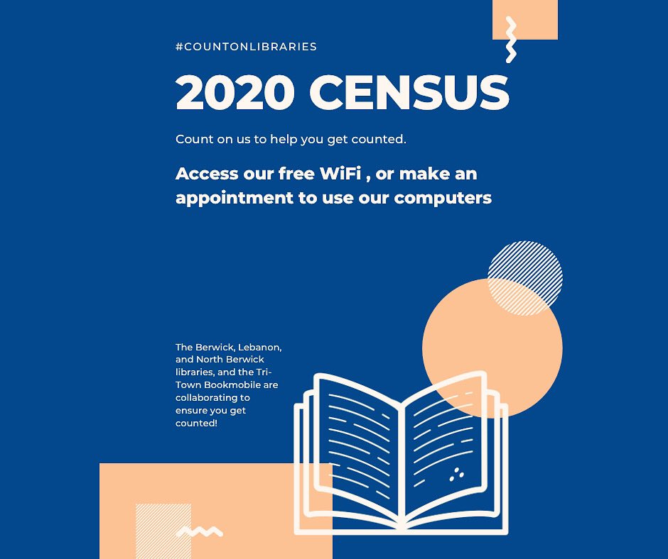 TriTownBookmobi's tweet image. Libraries serve everyone. 

Community members can access the #TTB free WiFi to complete their 2020 Census. 

#CountOnLibraries #LibrariesCount #2020Census 📚🚍 #TTB #ChillOutandRead @TriTownBookmobi