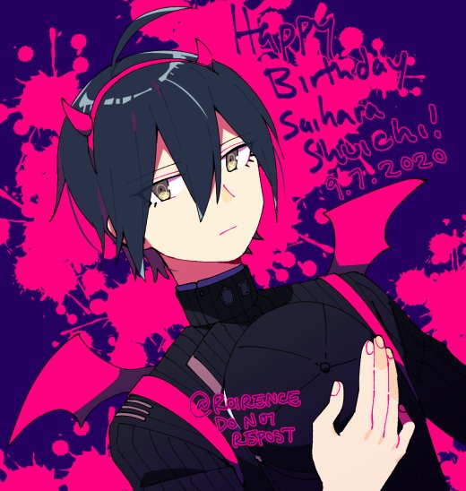 最原終一 「Happy Birthday Saihara!!!!!!!!!!!! ??✨??」|Roi@Sakura Con 2319のイラスト